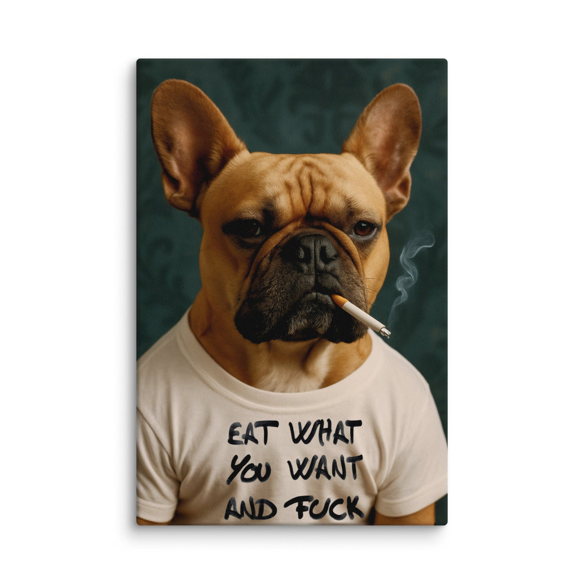 ArtZ® Frenchie With An Attitude Painting