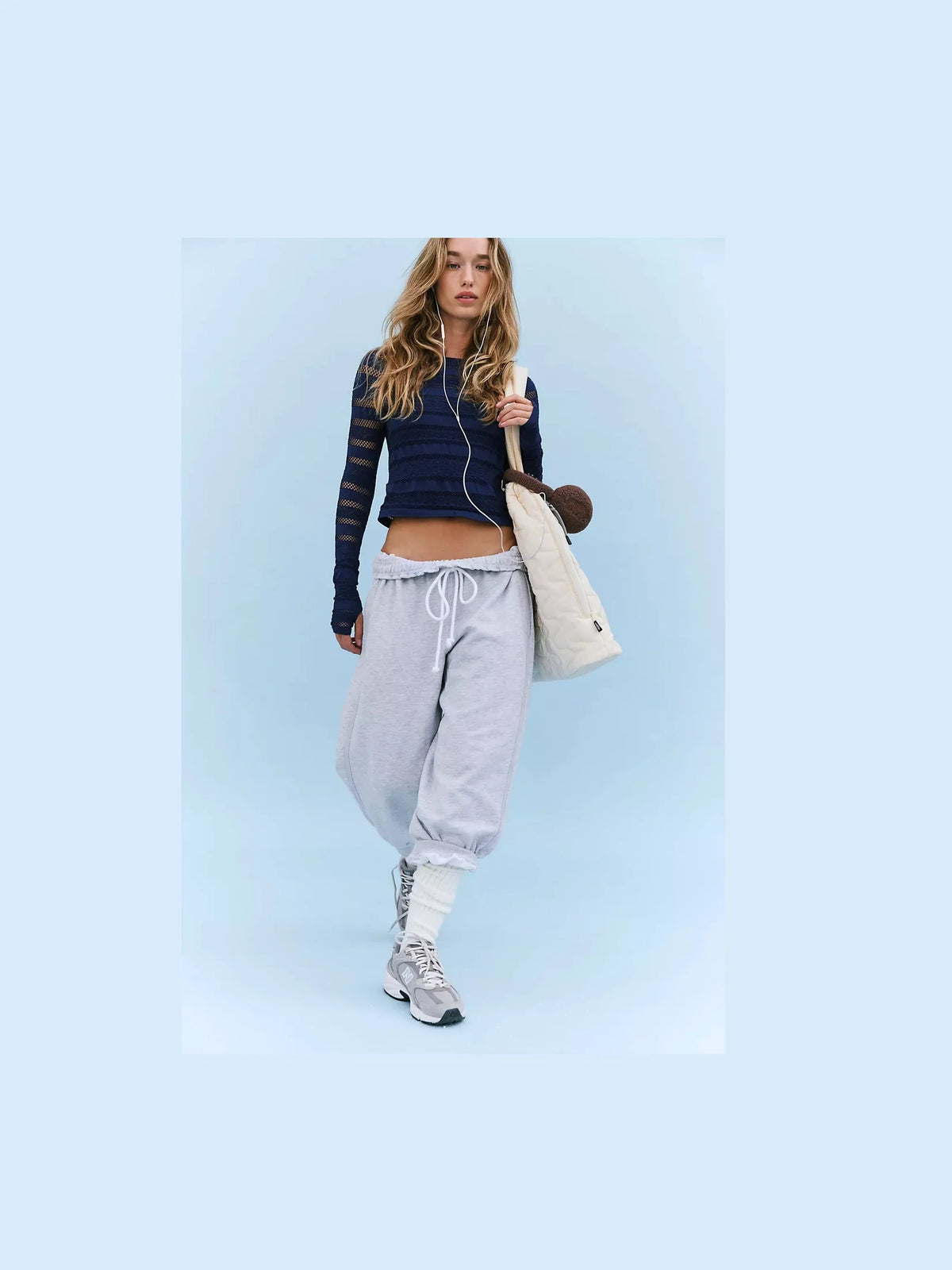 Flutter Jogger - Heather Grey