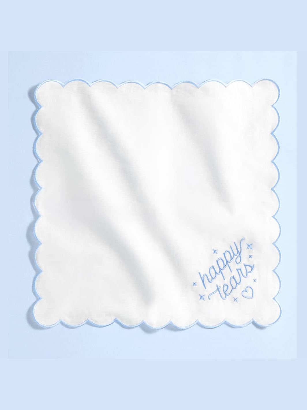 Embroidered Happy Tears Handkerchief