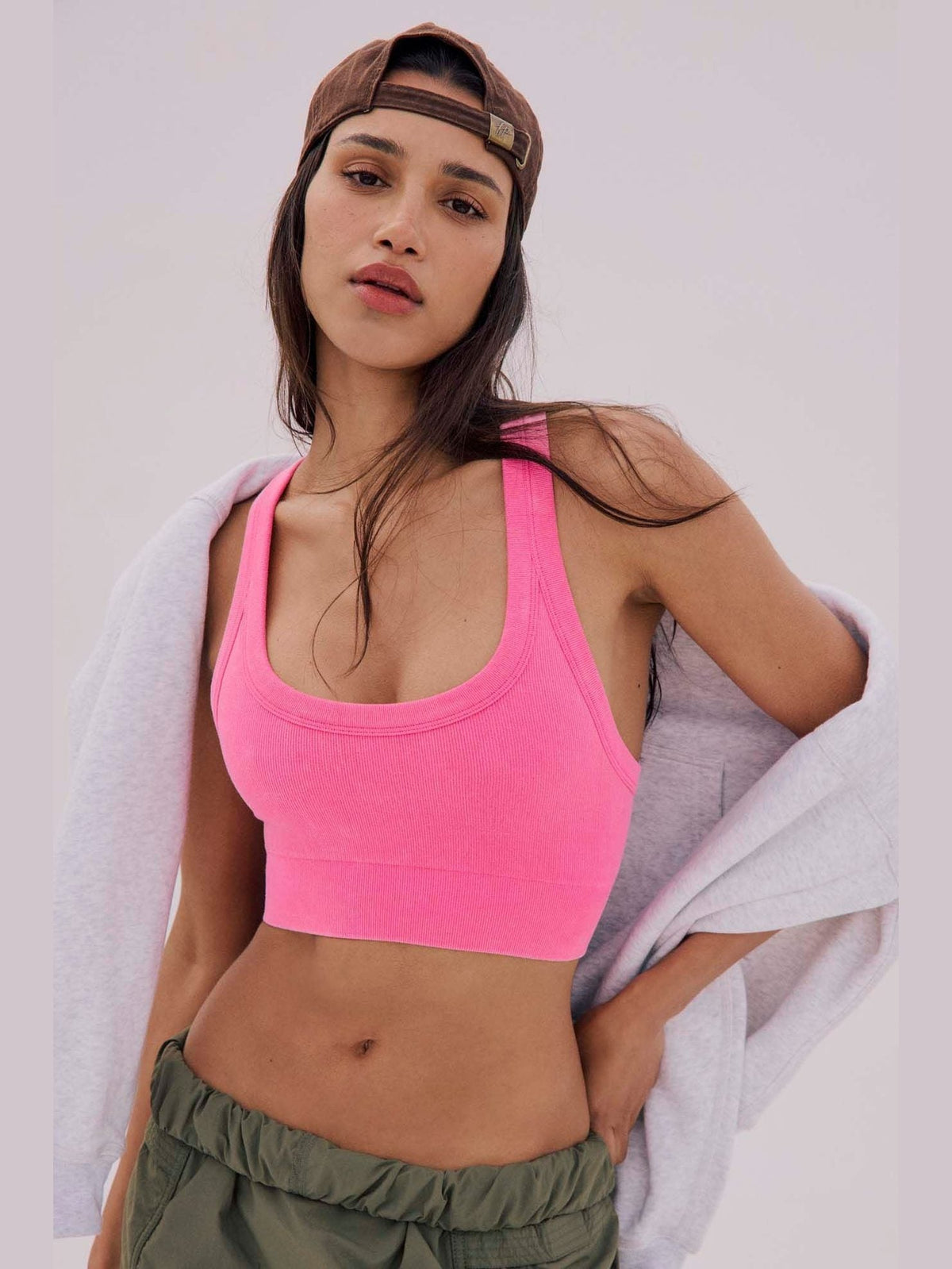 Go To Sports Bra - Washed Hot Pink