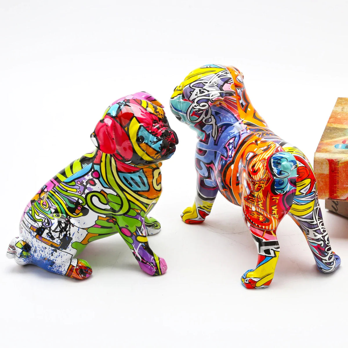ArtZ® Pug Nordic Painted Statue