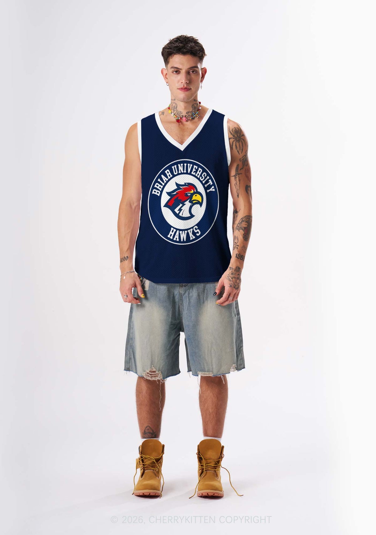 College Hockey Team JL Y2K Sport Jersey Tank Cherrykitten