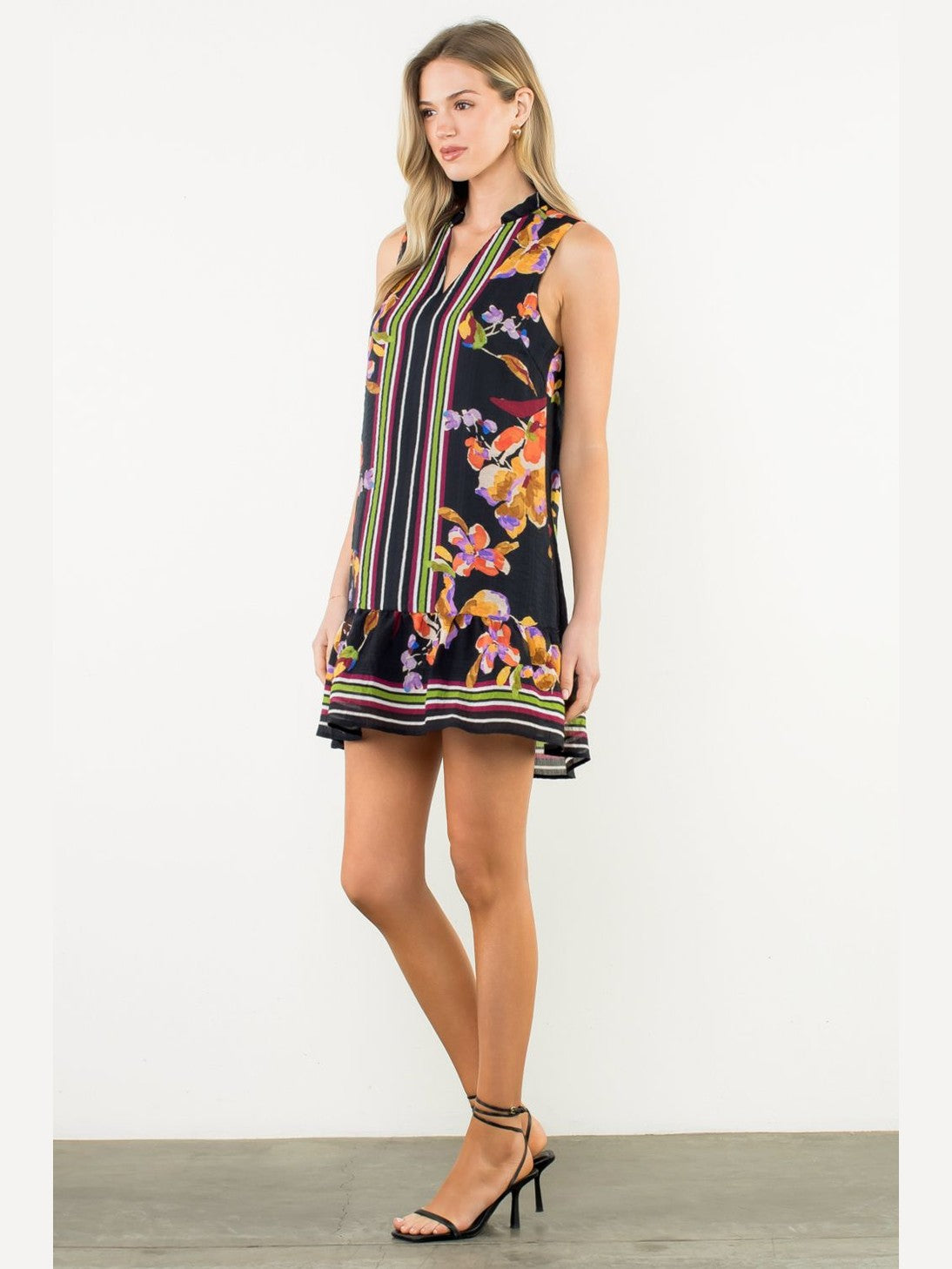 Sleeveless Floral Dress