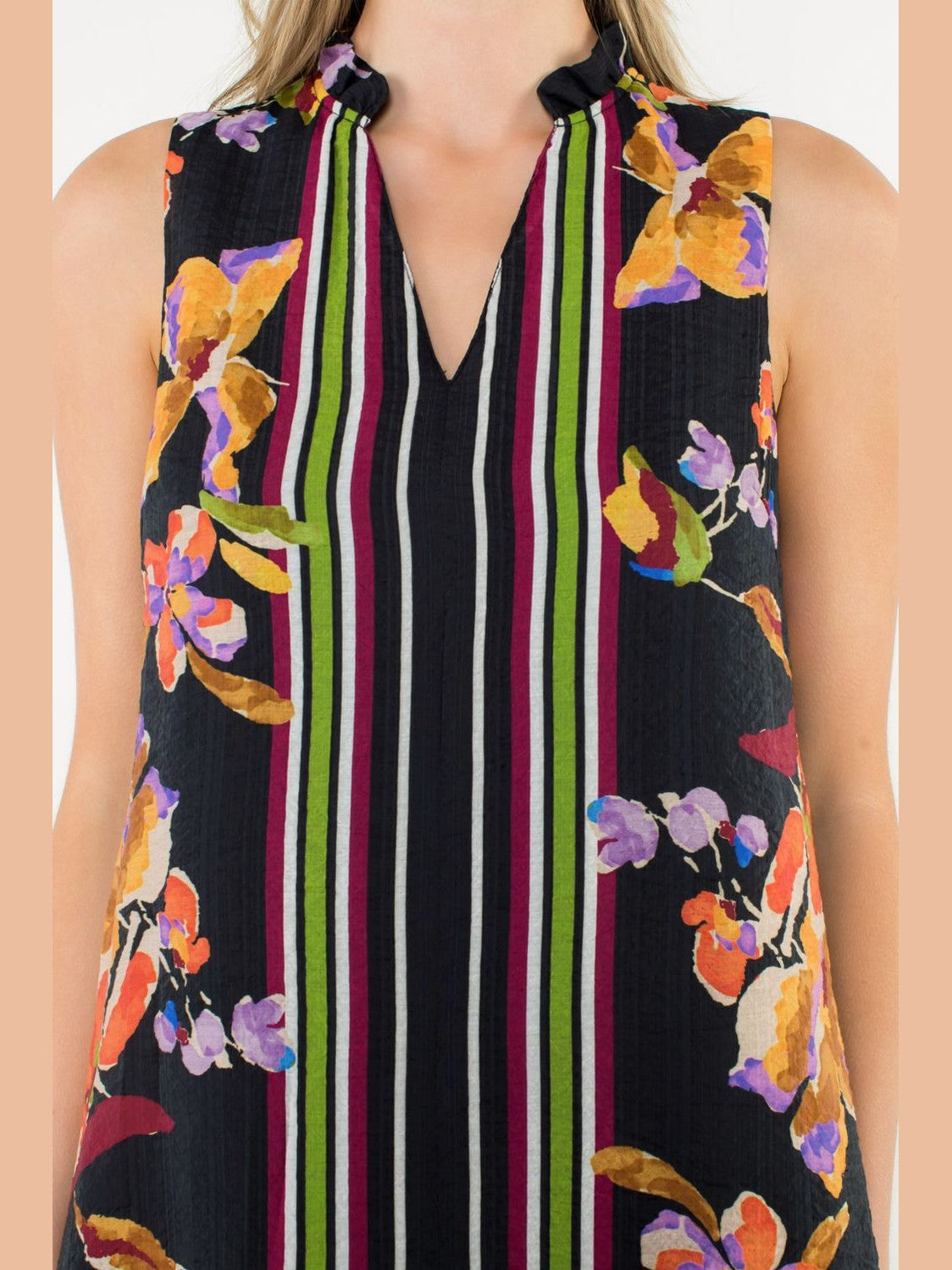 Sleeveless Floral Dress