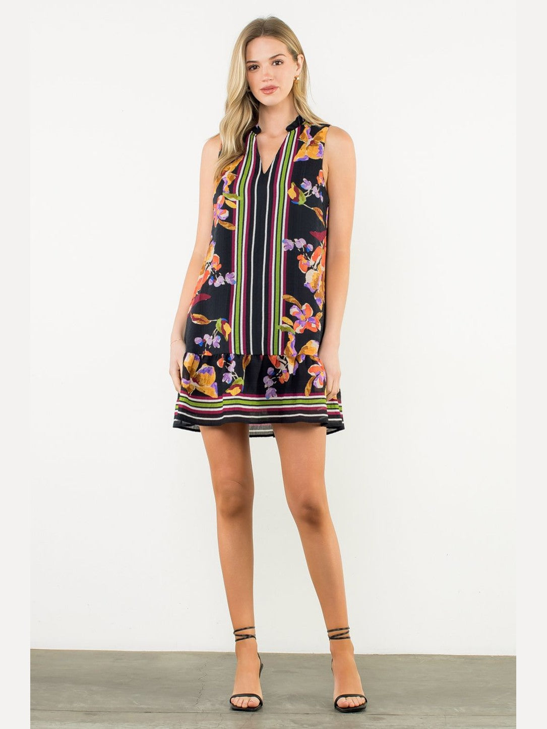 Sleeveless Floral Dress