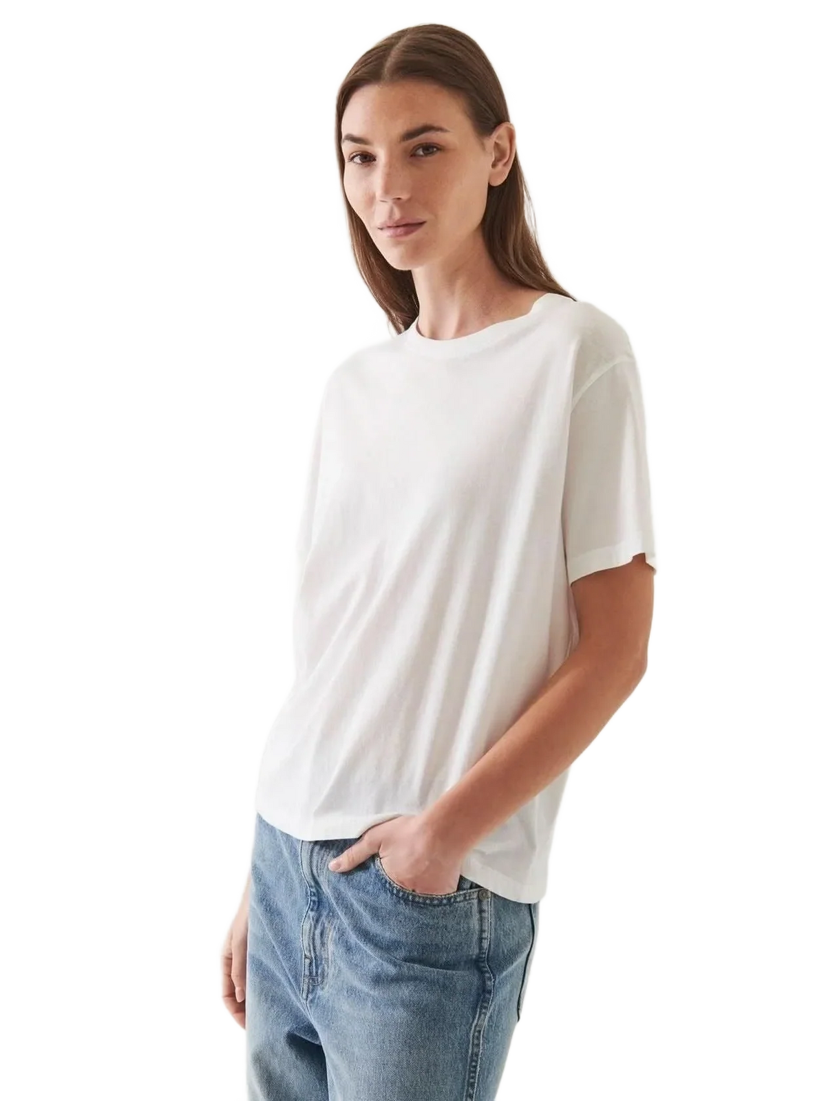 Iconic Boyfriend Crew - White