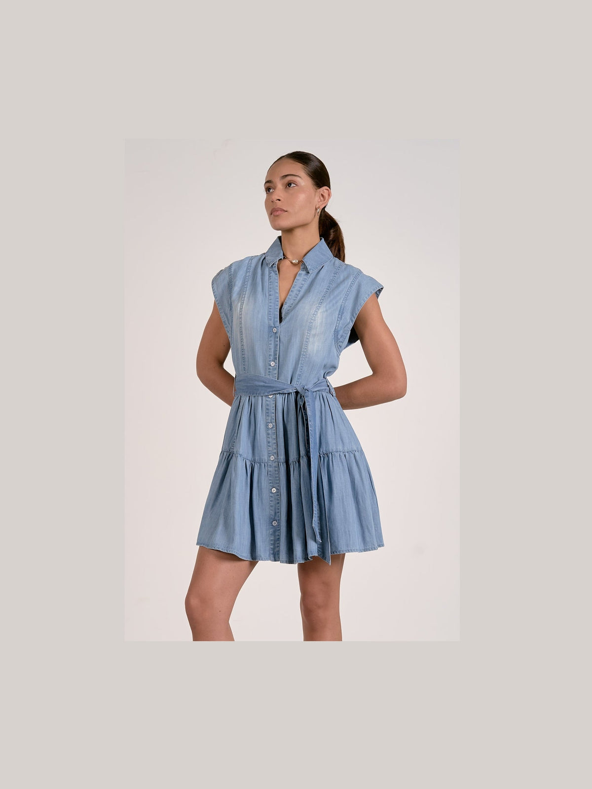 Denim Button Down Dress