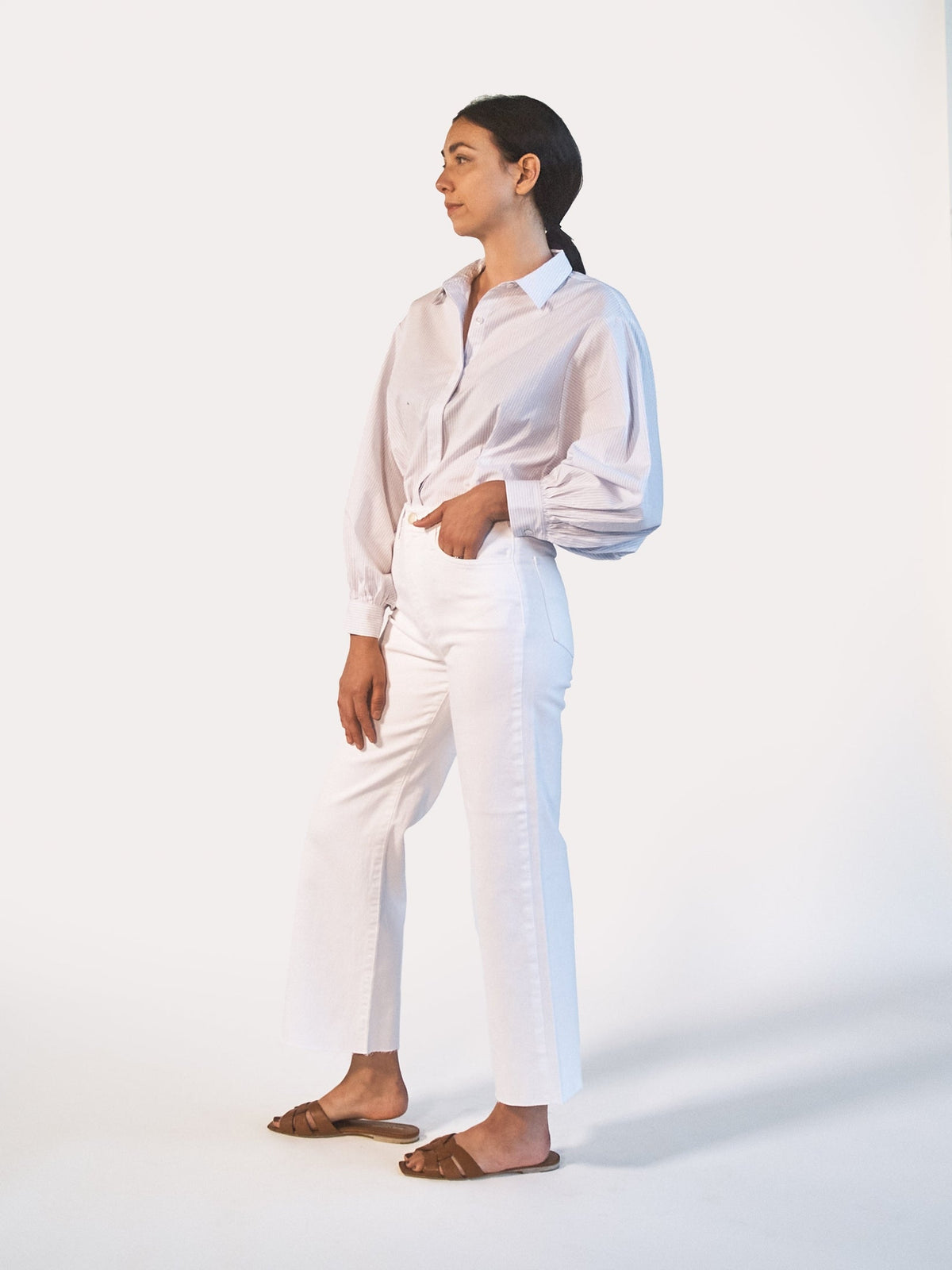 The Blake Wide Leg Raw Hem
