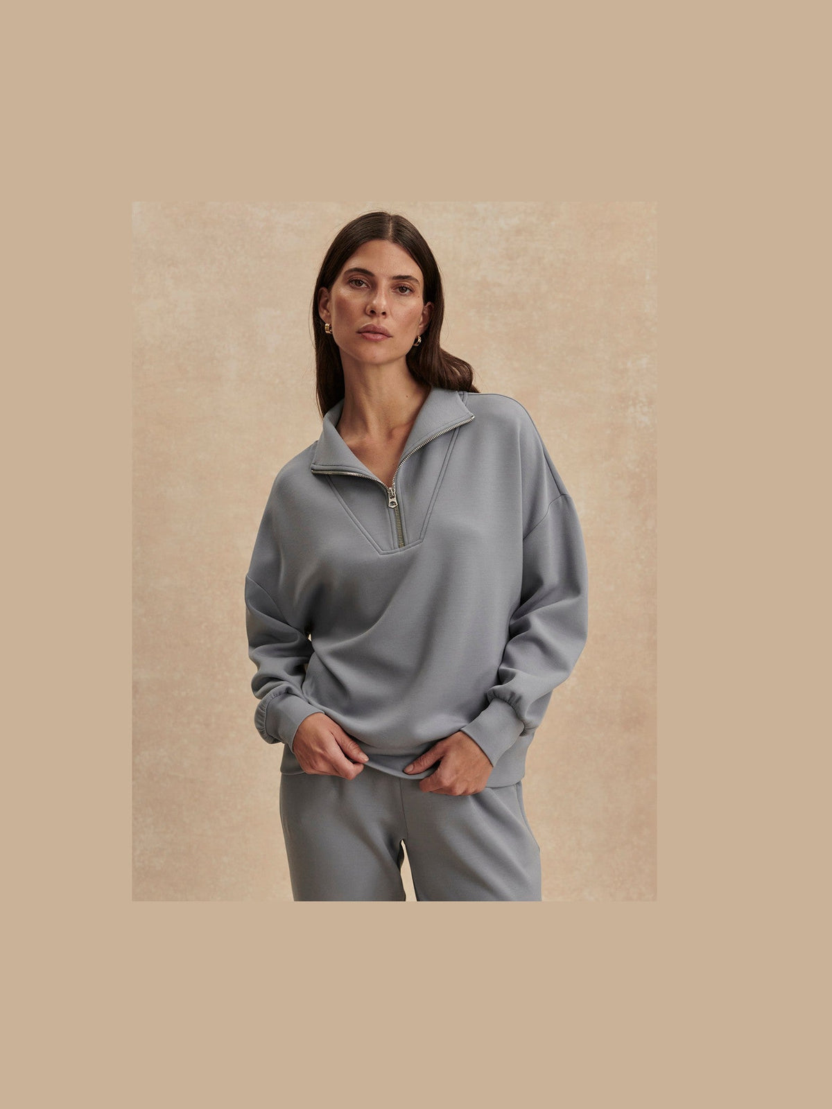 Hawley Half Zip - Wind Blue