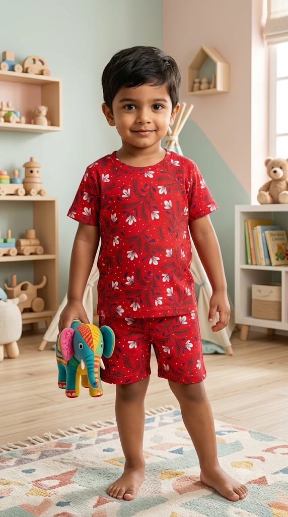 Floral  Short  Set (3-4 year )