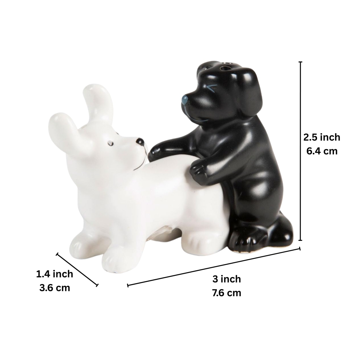 ArtZ® Canine Tango Salt And Pepper Shakers