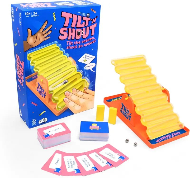 Tilt 'n' Shout Board Game, Fun Family Party Game for All Ages
