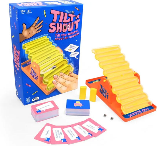 Tilt 'n' Shout Board Game, Fun Family Party Game for All Ages