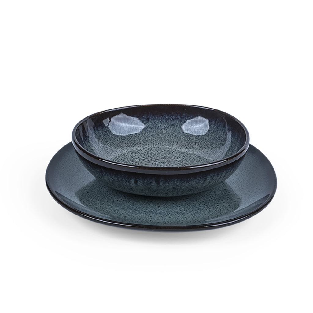 Lave Gris Breakfast Set, 12 Pieces