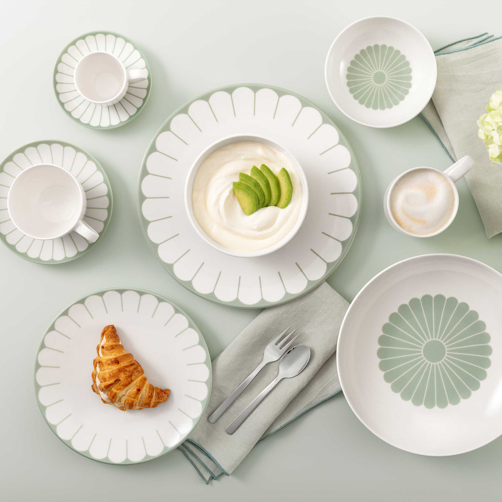 Fleur Vert Dessert Bowl 13cm