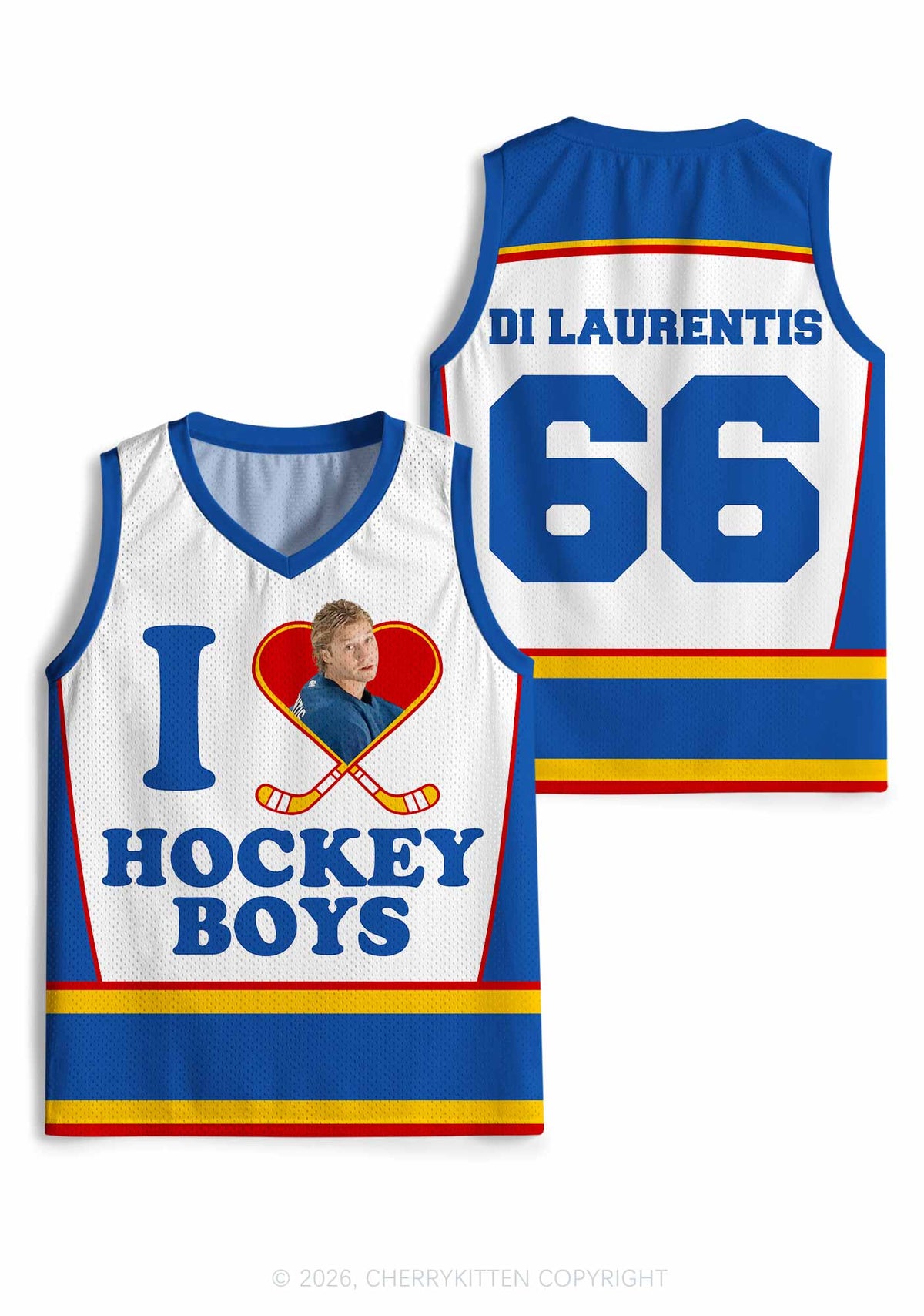 I Love Hockey Boy GG Y2K Sport Jersey Tank Cherrykitten