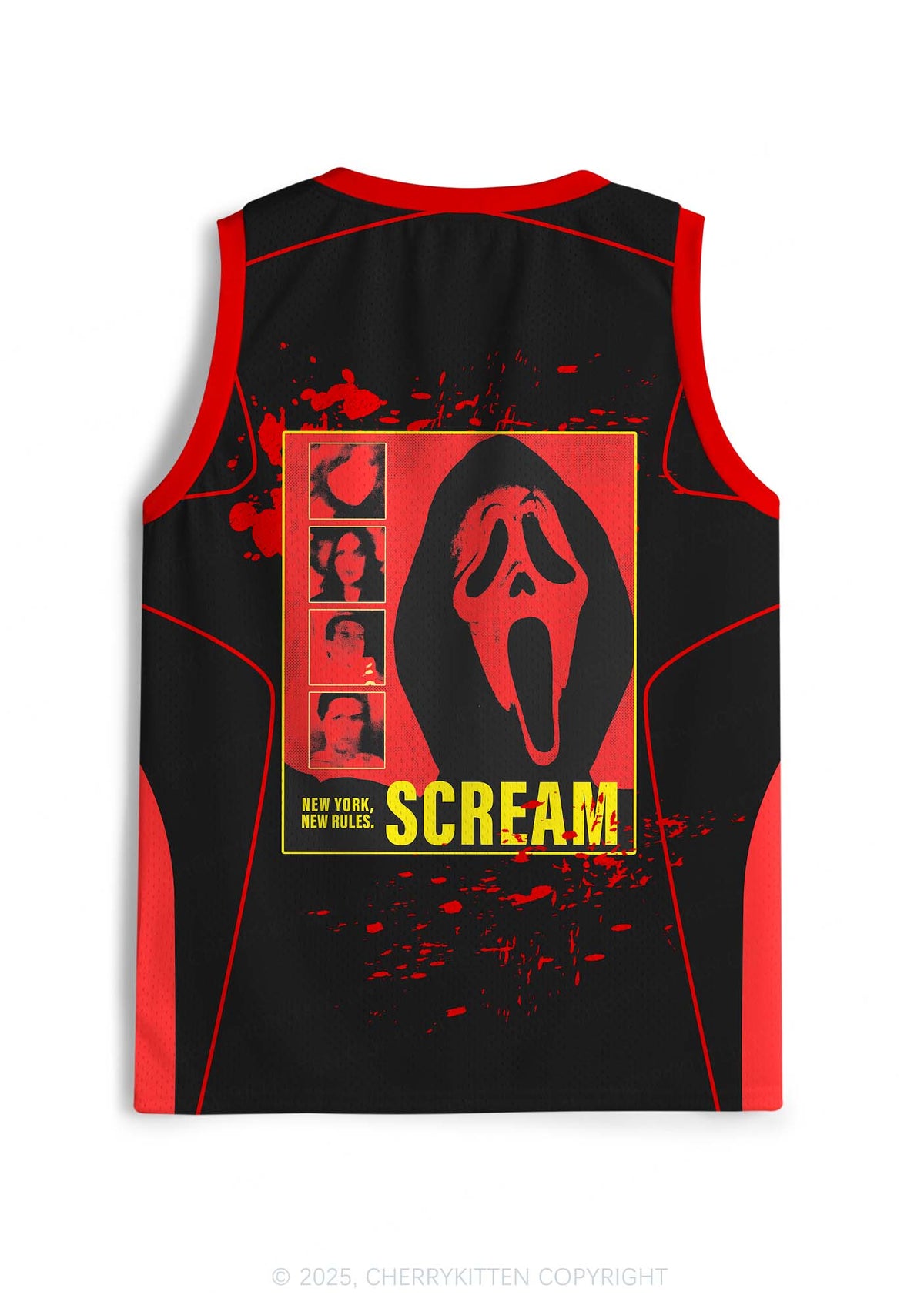Halloween Custom Horror Ghost Y2K Sport Jersey Tank Cherrykitten