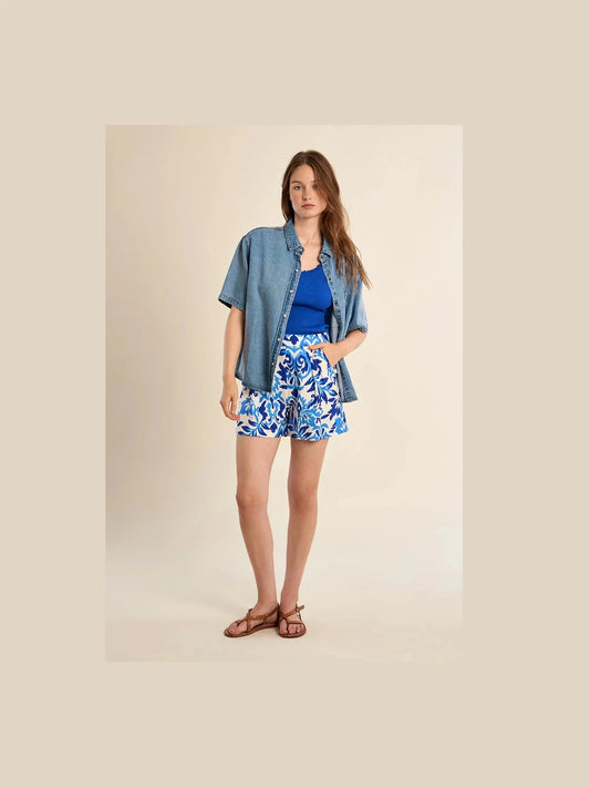 Woven Shorts - Blue Alizee