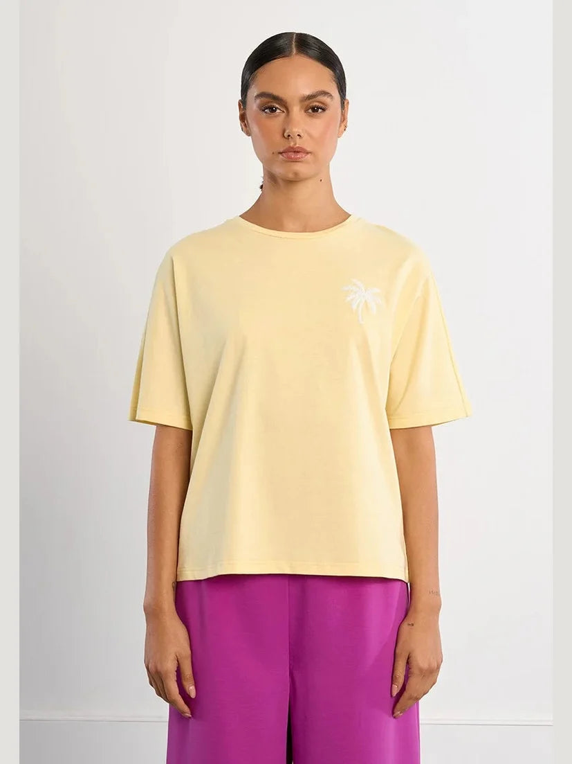 Yellow Palm Tree Tee
