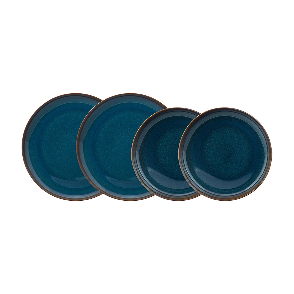 Crafted Denim Dinner Set of 4 Pieces
