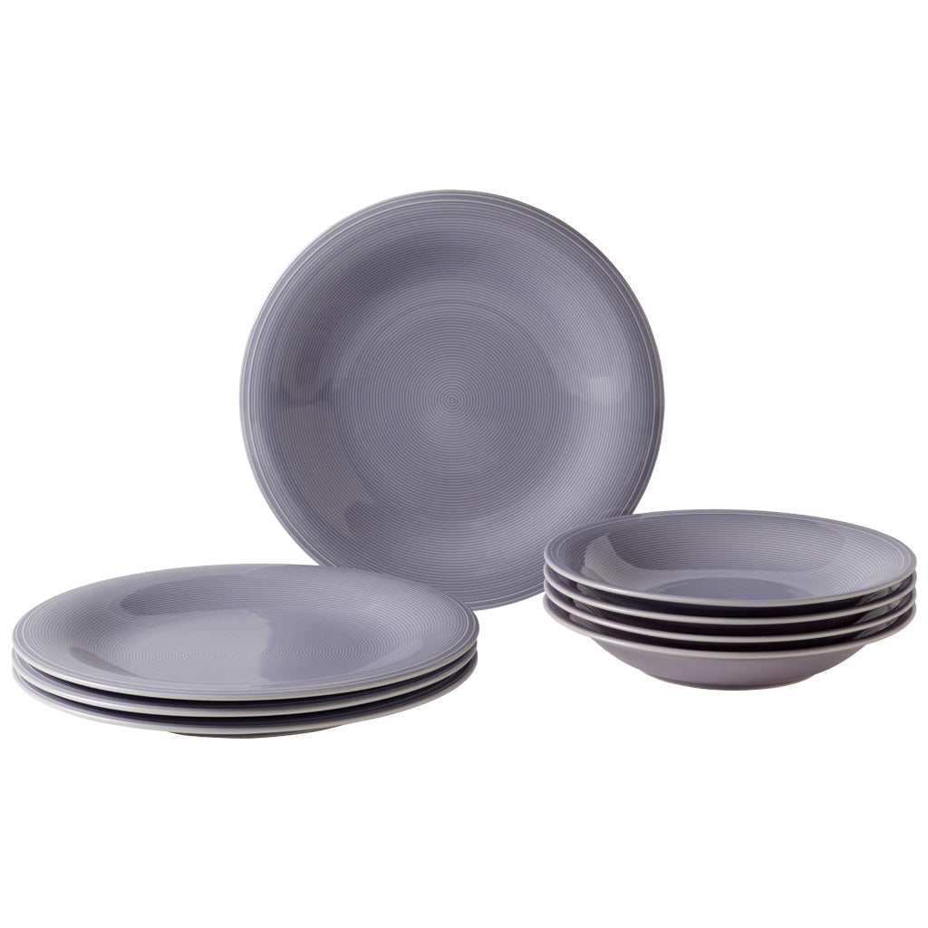 Color Loop Blue Dinner Set of 8 Pcs.