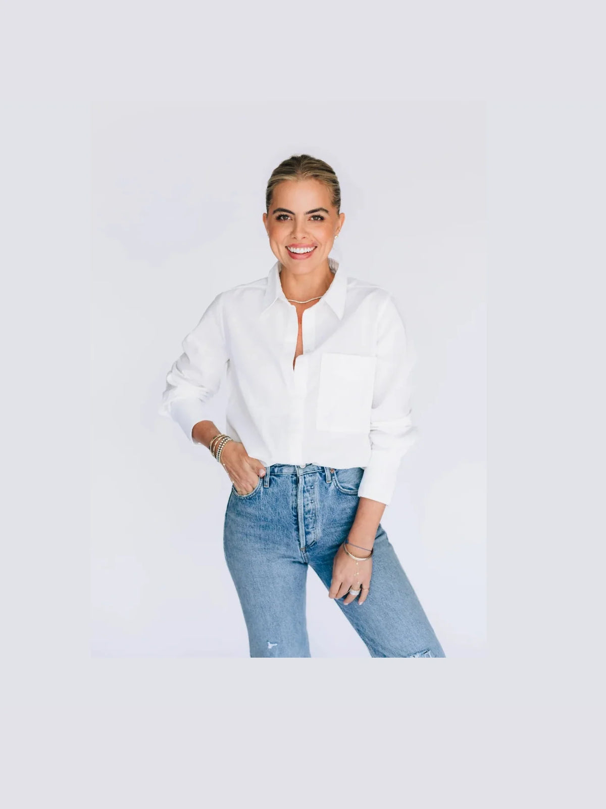 Austin Relaxed Oxford Bodysuit