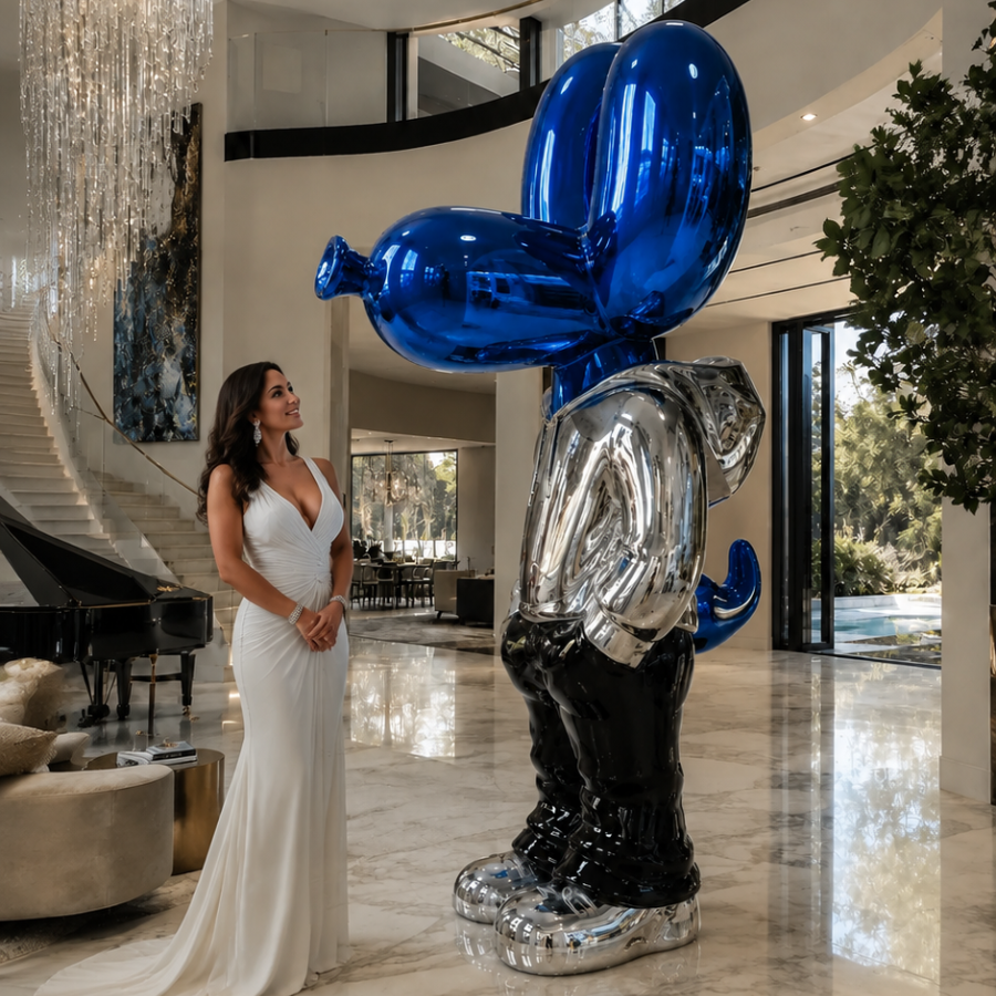 ArtZ® Stainless Steel Mr Cool Balloon Dog Sculpture