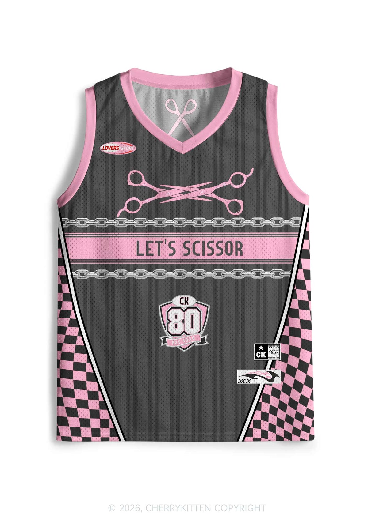 Lets Scissor Pride Y2K Sport Jersey Tank Cherrykitten