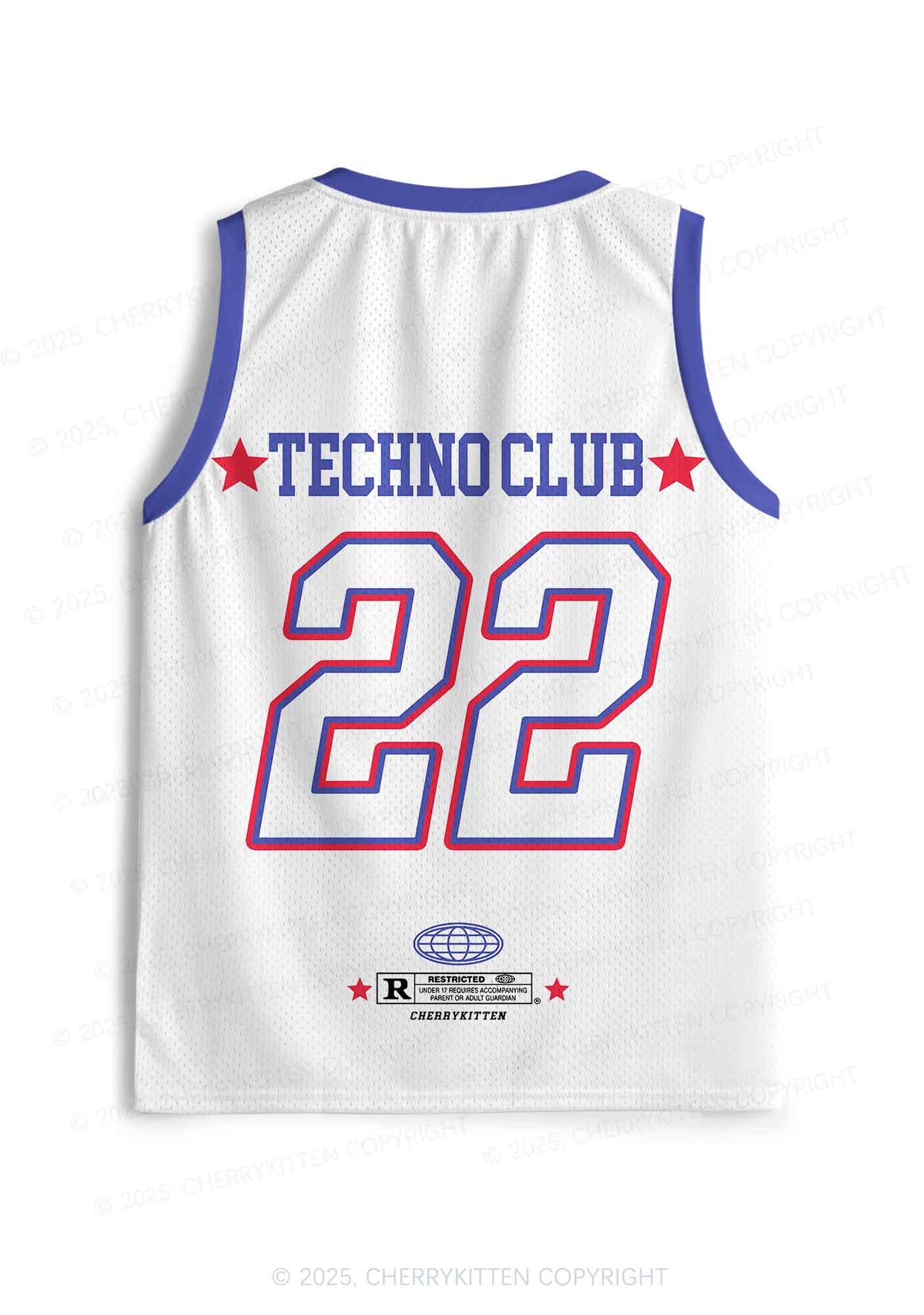 Custom I Love Techno Club Y2K Sport Jersey Tank Cherrykitten