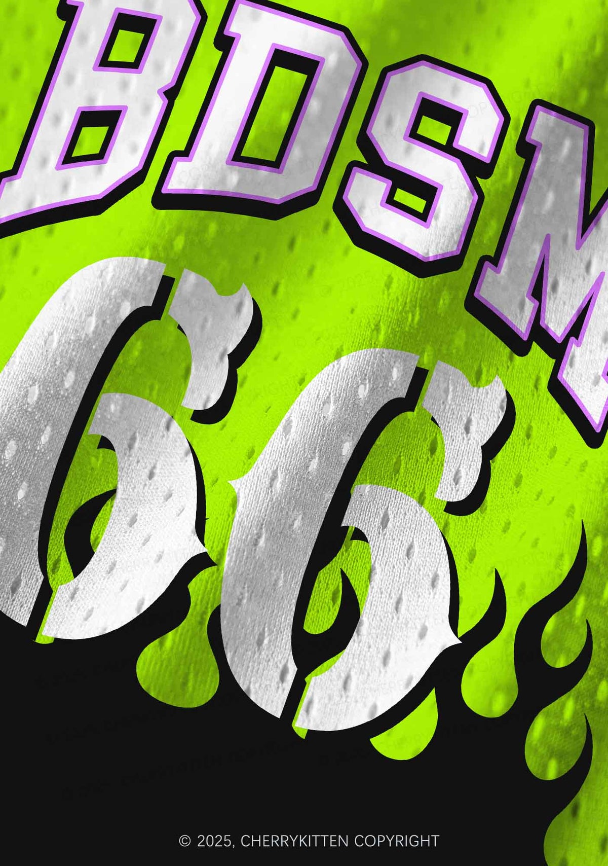 Custom Green BDSM Y2K Sport Jersey Tank Cherrykitten