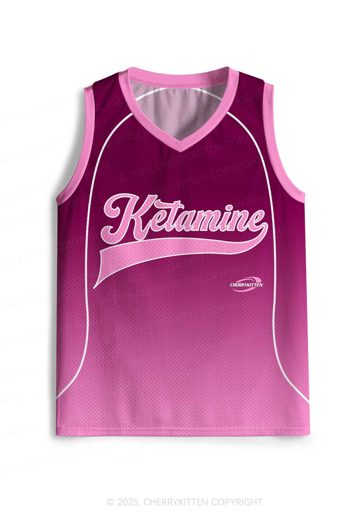 Custom Pink K Pony Y2K Sport Jersey Tank Cherrykitten
