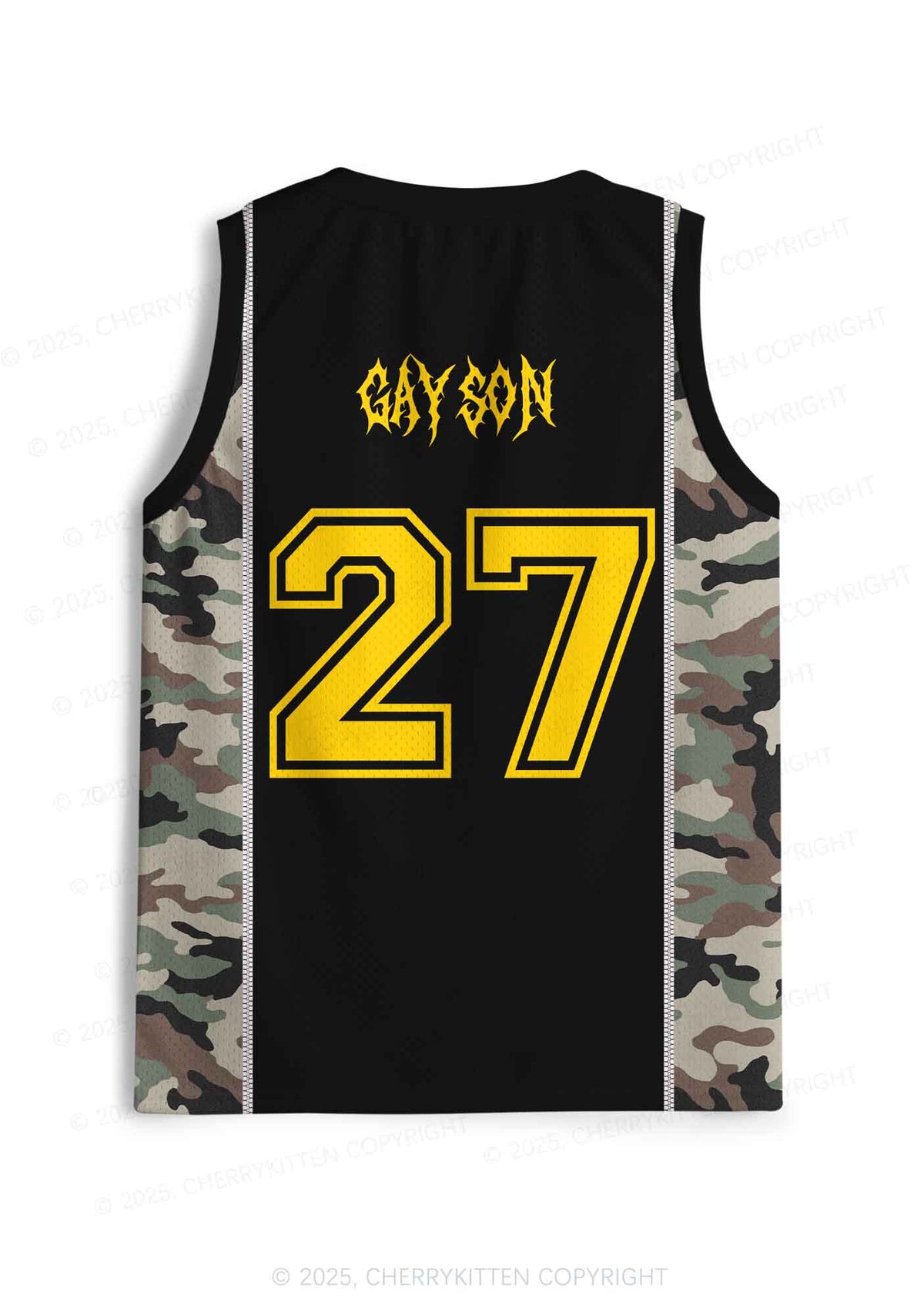 Custom Camouflage Gay Son Pride Y2K Sport Jersey Tank Cherrykitten