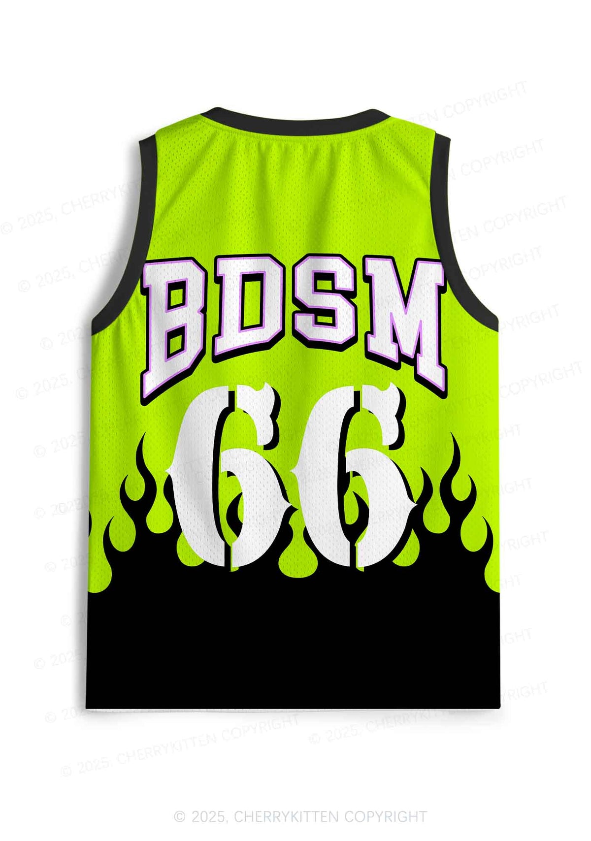 Custom Green BDSM Y2K Sport Jersey Tank Cherrykitten