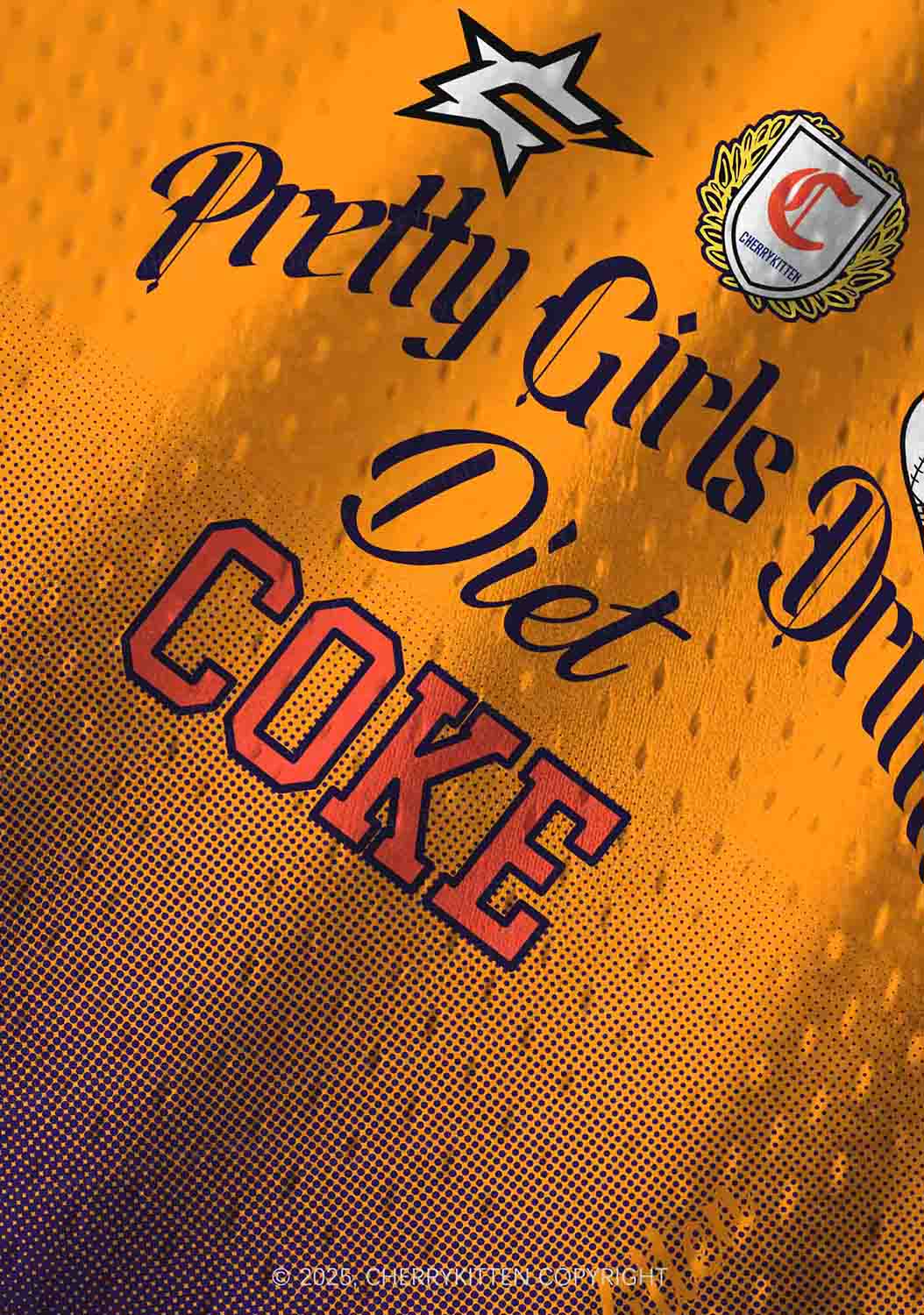 Custom Pretty Girls Drink Diet Cola Y2K Sport Jersey Tank Cherrykitten