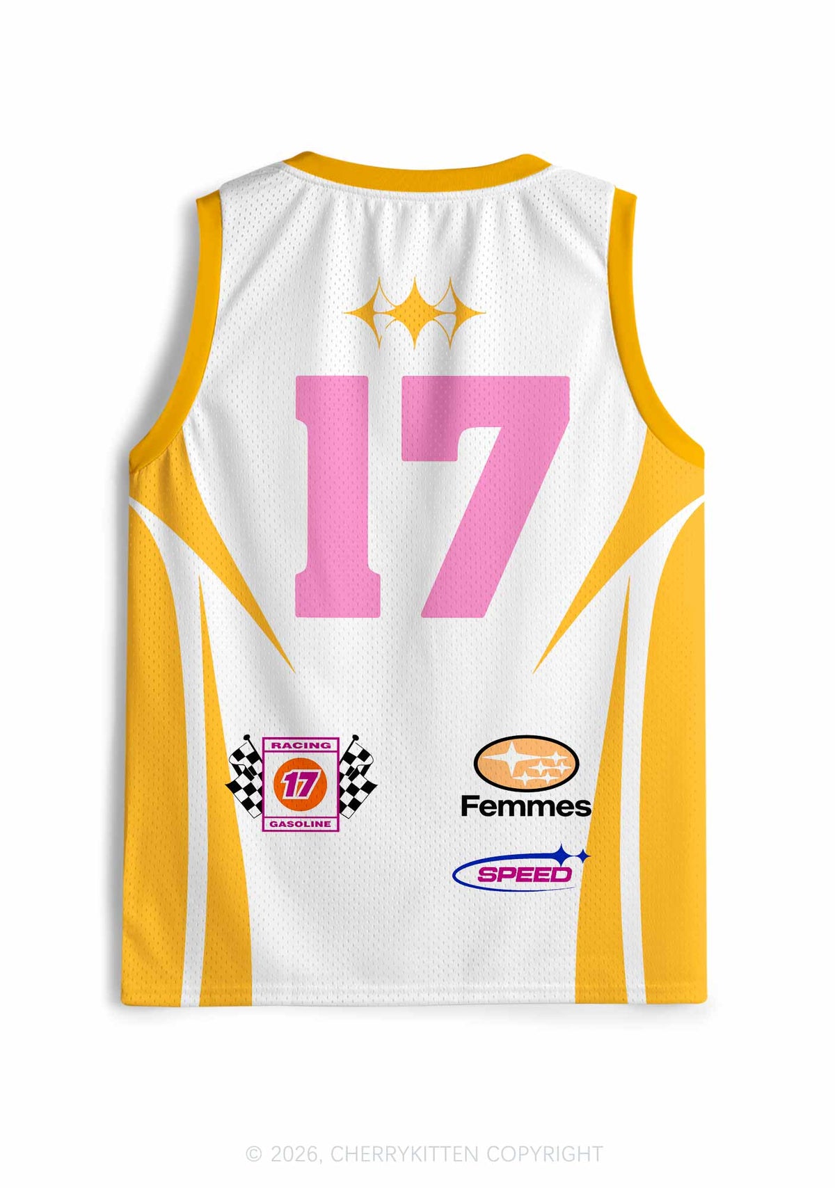 Orange I Let Femmes Top Me Pride Y2K Sport Jersey Tank Cherrykitten