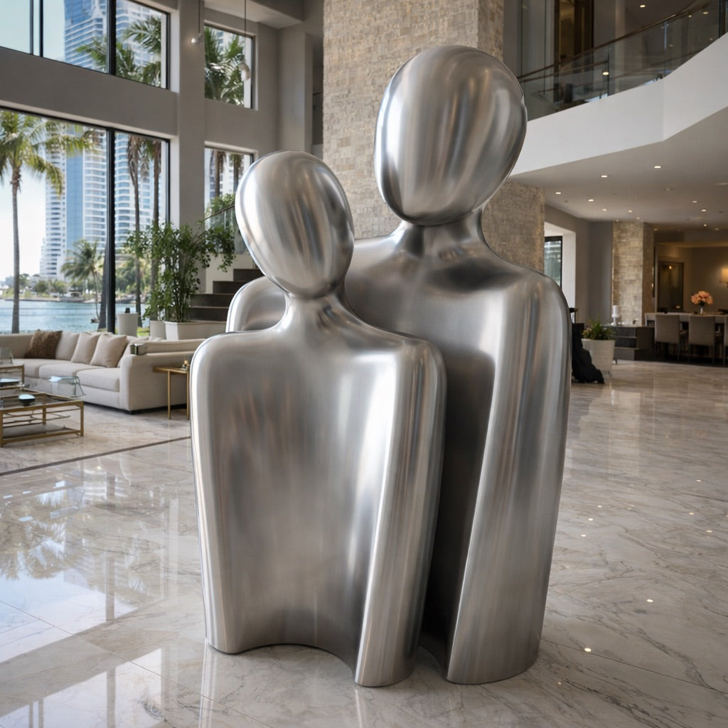 OSO Stainless Steel Axiom Duet Sculpture