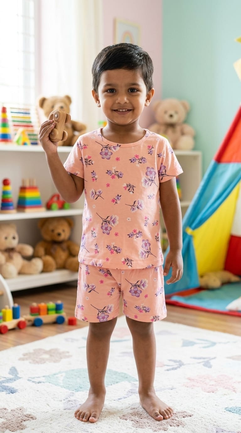 Floral 2  Short  Set (3-4 year )