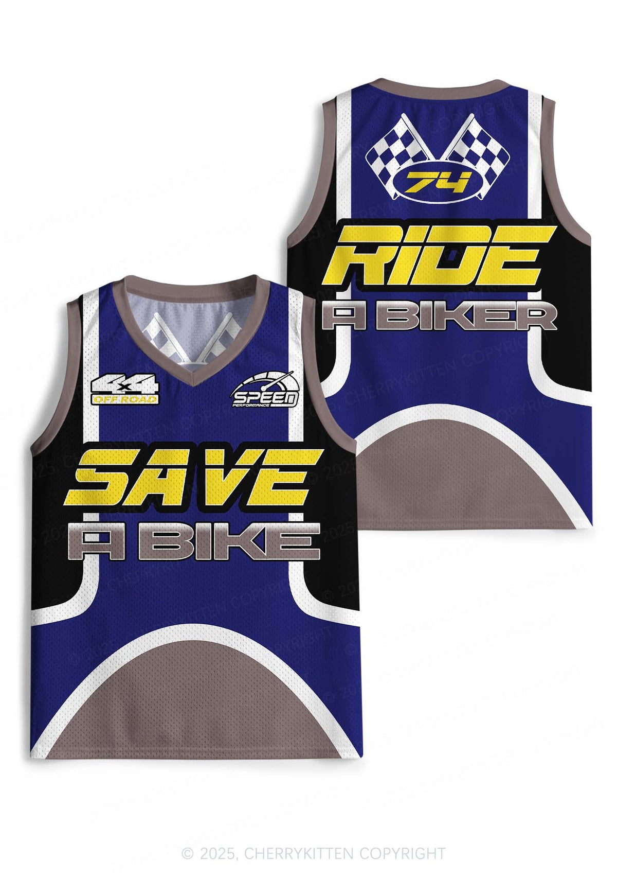 Custom Save A Bike Y2K Sport Jersey Tank Cherrykitten