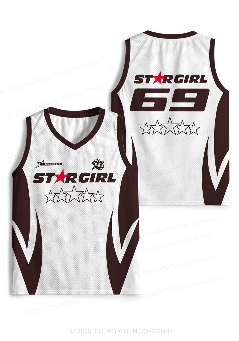 Custom Five Stars Girl Y2K Sport Jersey Tank Cherrykitten