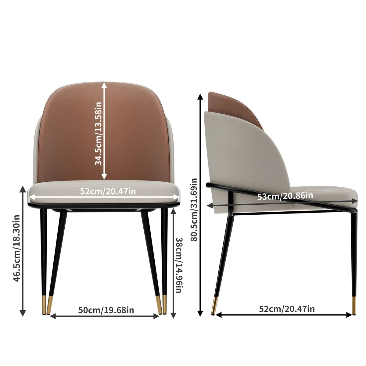 ArtZ® Duo Luxe Chairs, Set of 2