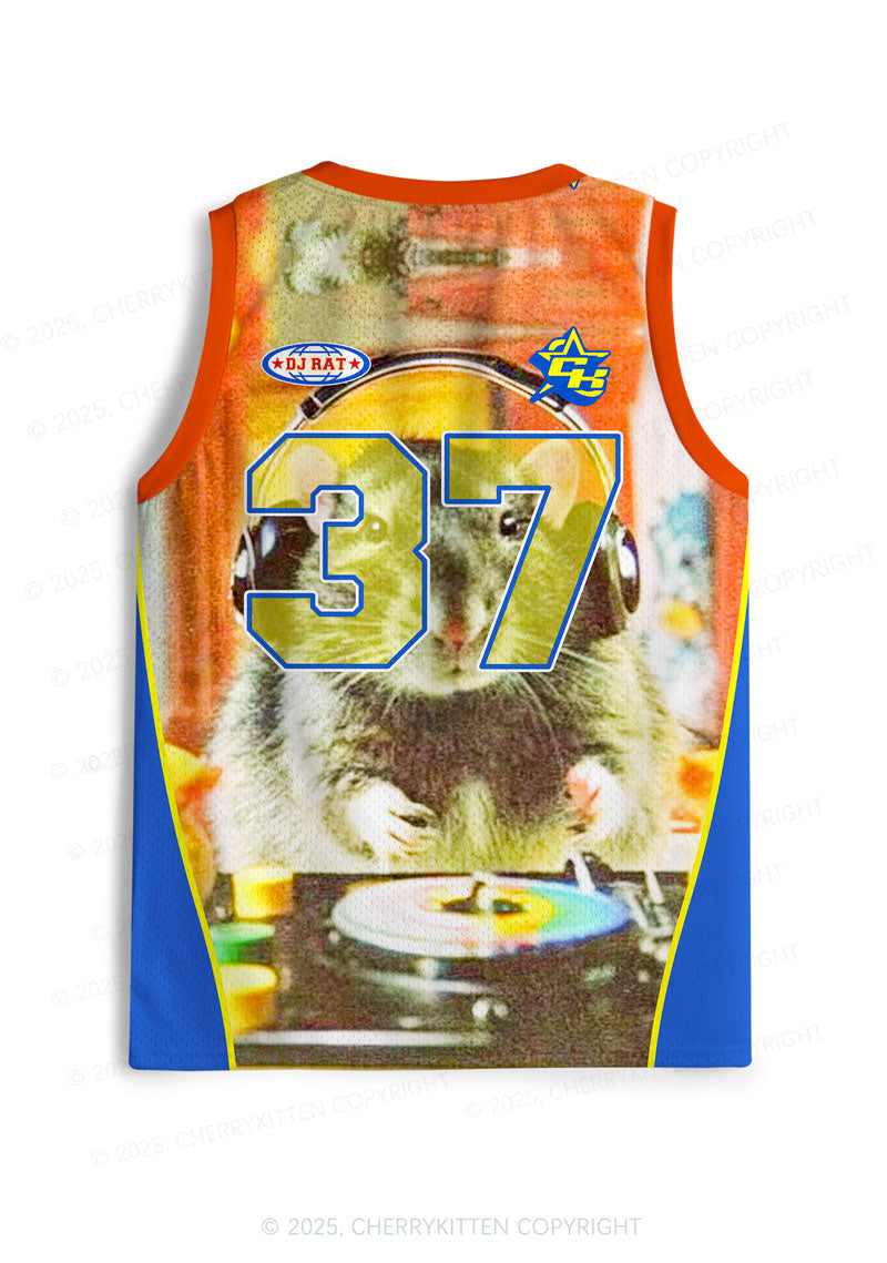 Custom DJ Rat Duck Y2K Sport Jersey Tank Cherrykitten