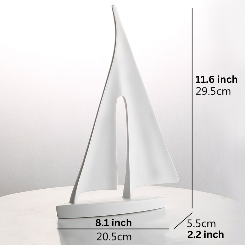 ArtZ® Nordic Abstract Sailboat Sculpture
