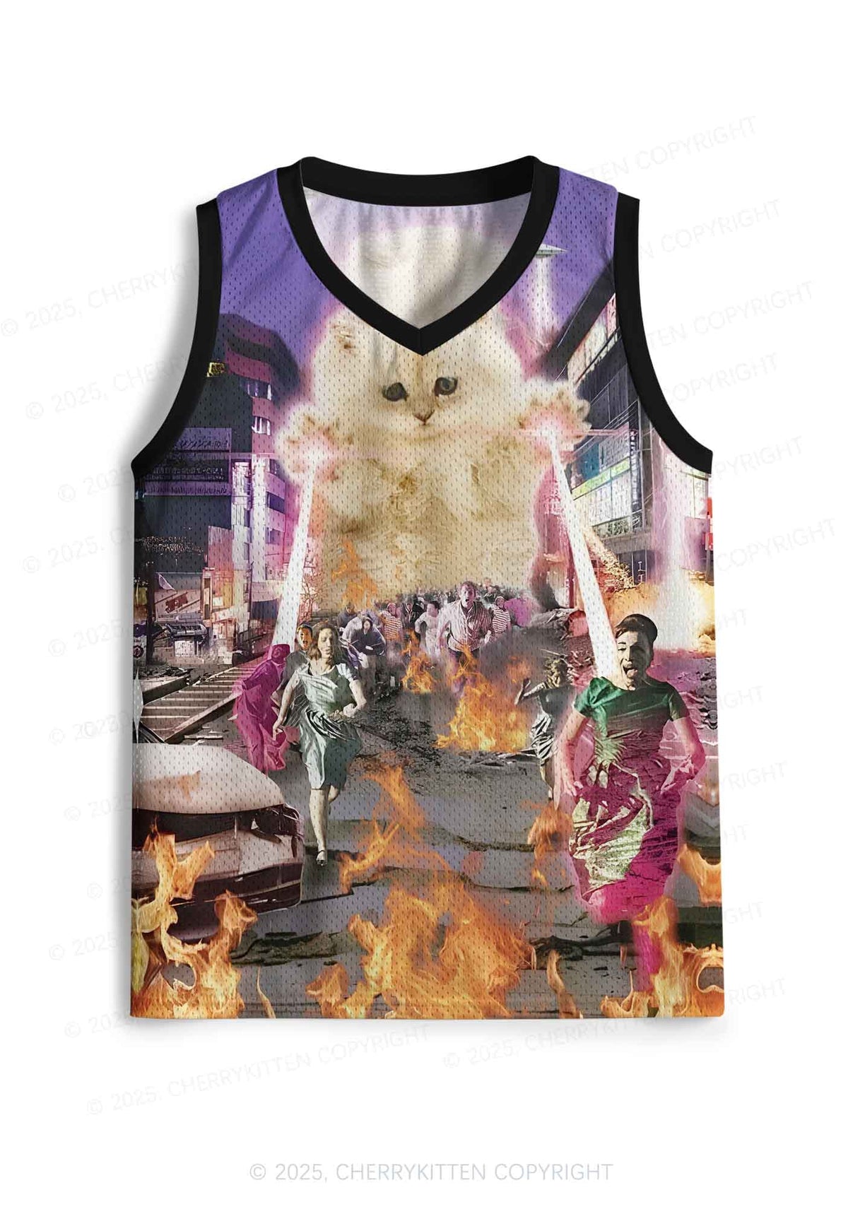 Custom Super Power Kitten Y2K Sport Jersey Tank Cherrykitten