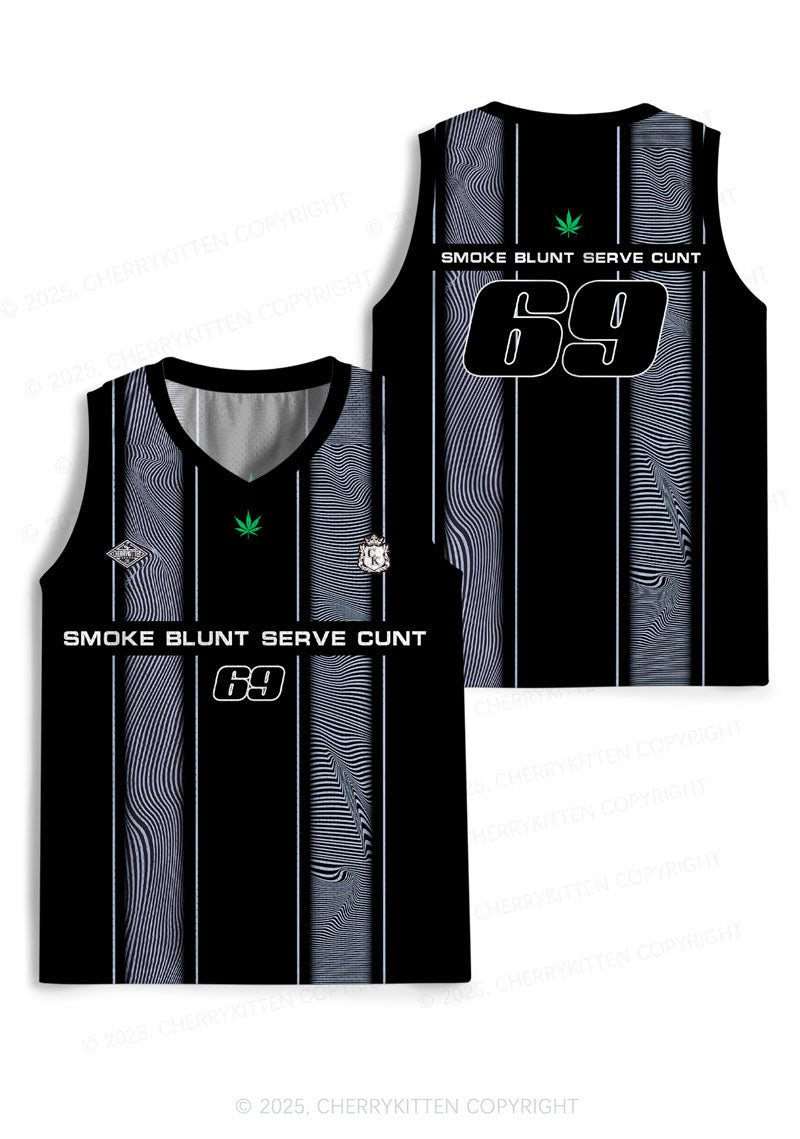 Custom Black Smoke Blunt Y2K Sport Jersey Tank Cherrykitten