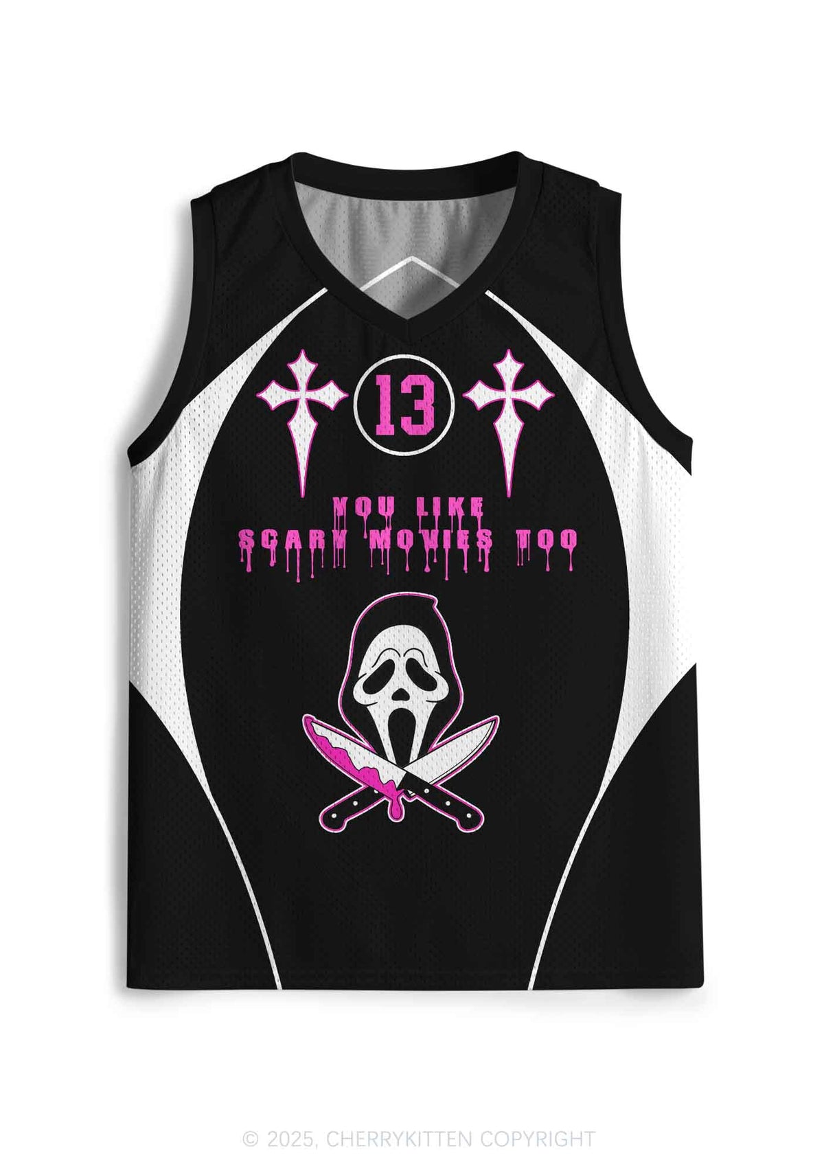 Halloween Custom Like Scary Movie Y2K Sport Jersey Tank Cherrykitten