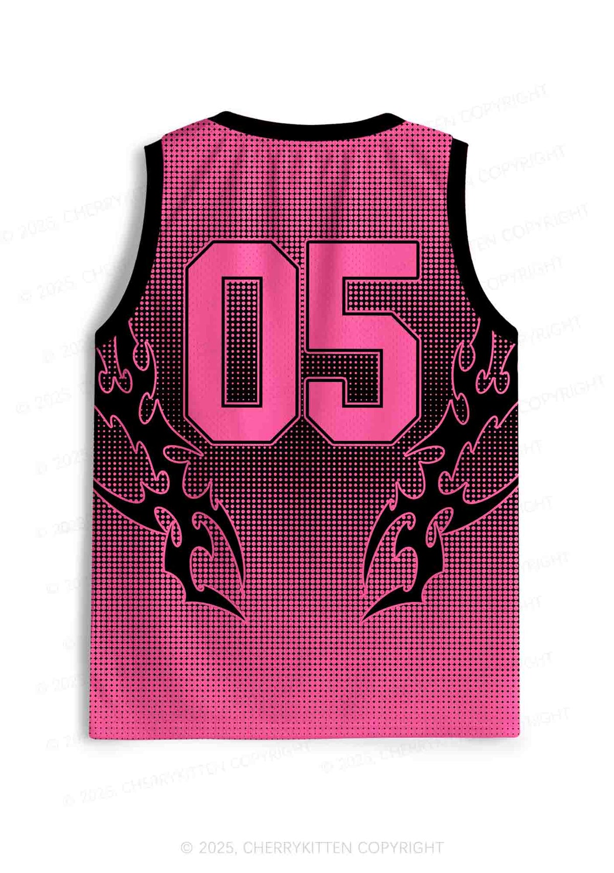 Halloween Custom Pink Horror Hang Up Heart Y2K Sport Jersey Tank Cherrykitten