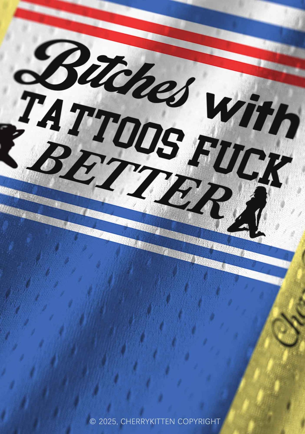 Custom Bxxches With Tattoos Fxxk Better Y2K Sport Jersey Tank Cherrykitten