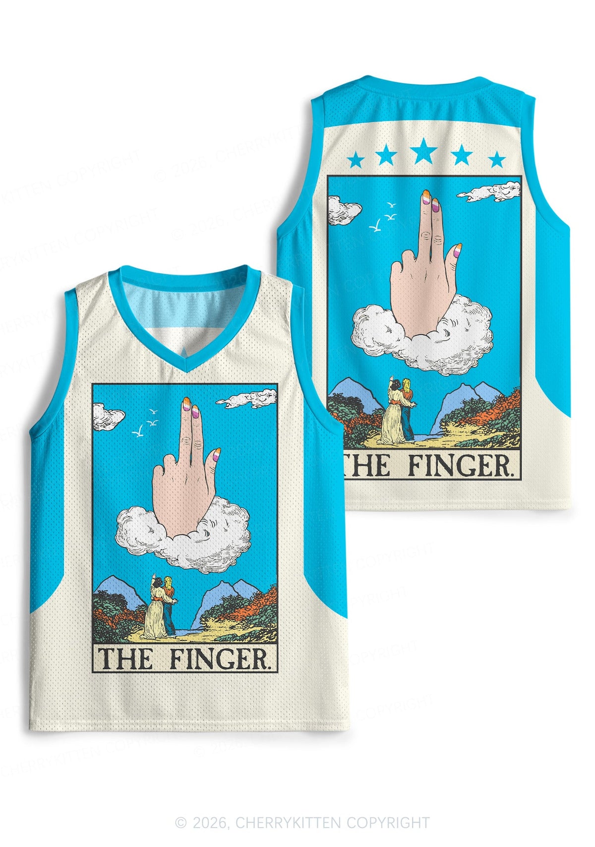 The Lesbians Finger Pride Y2K Sport Jersey Tank Cherrykitten