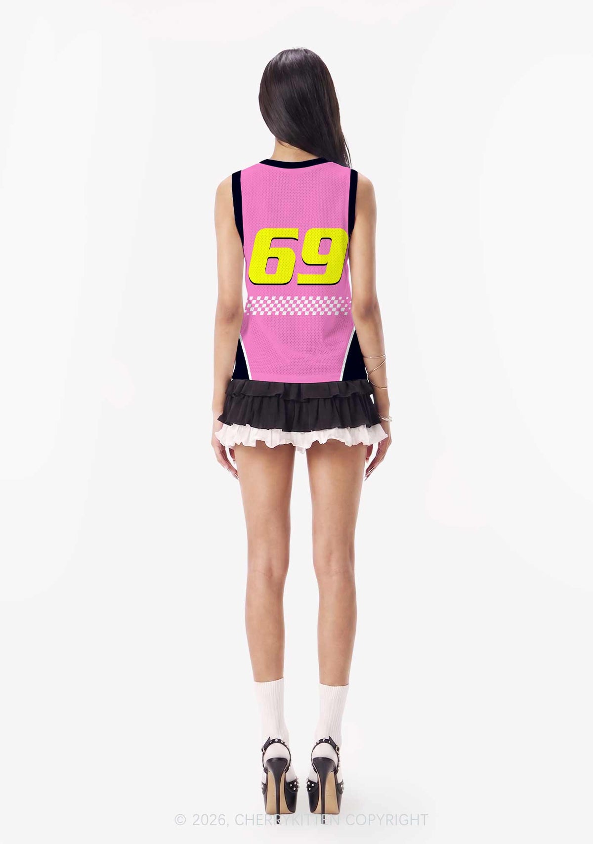 Cxxt Sun Brat Moon Diva Rising Y2K Sport Jersey Tank Cherrykitten