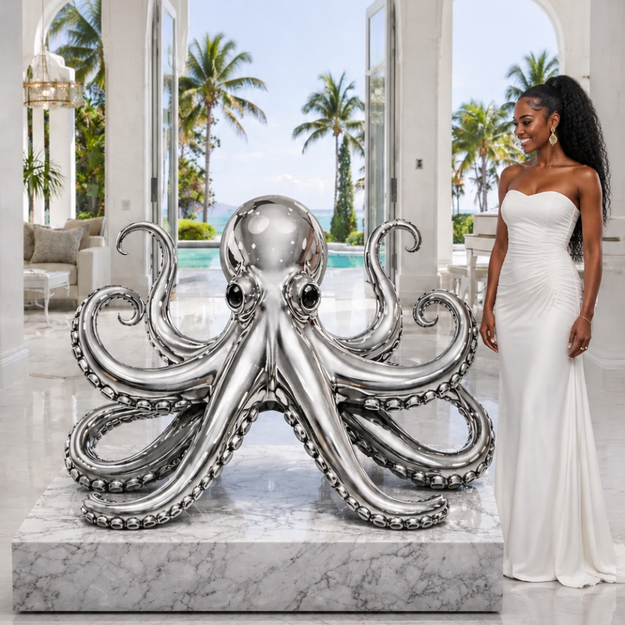 OSO Stainless Steel Eighth Sovereign Sculpture